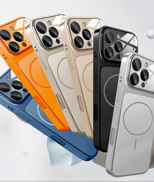 Original Glas Nano Matte Fall Für iPhone 17 Pro Max 16 15 14 13 Pro Max 17 Air Magnetische Magsafe Drahtlose lade Rüstung Funda